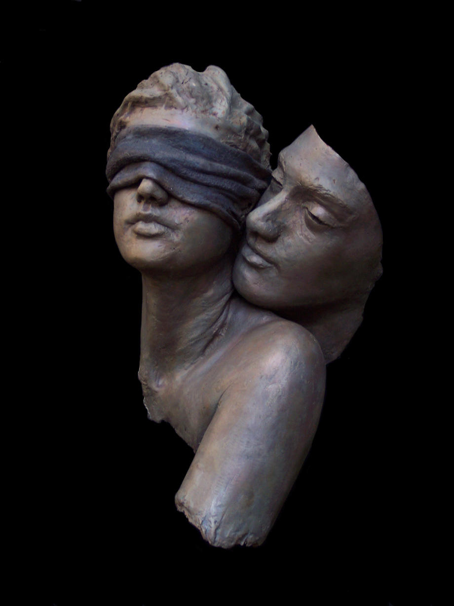 Shall We Play?, Mike Sherrer-Triny Cline /Bronze Sculpture #artpeople
